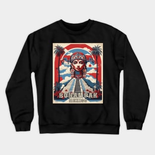 Bonampak Mexico Vintage Poster Tourism 3 Crewneck Sweatshirt